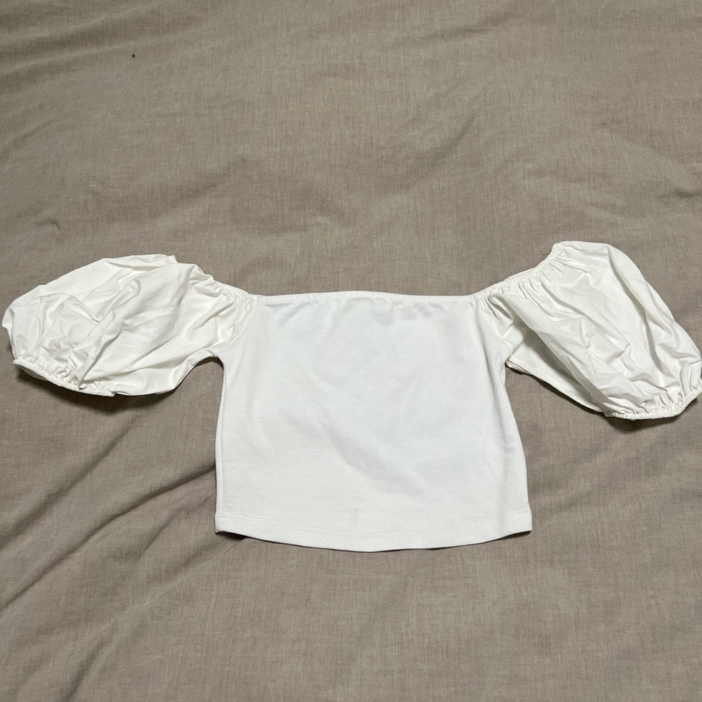 Off the shoulder crop top